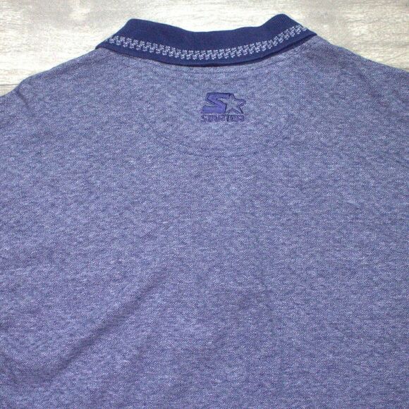 Vtg Pro Line Starter Cowboys Shirt Men's L Short Sleeve 3 Button Up Polo NFL - Picture 6 of 6